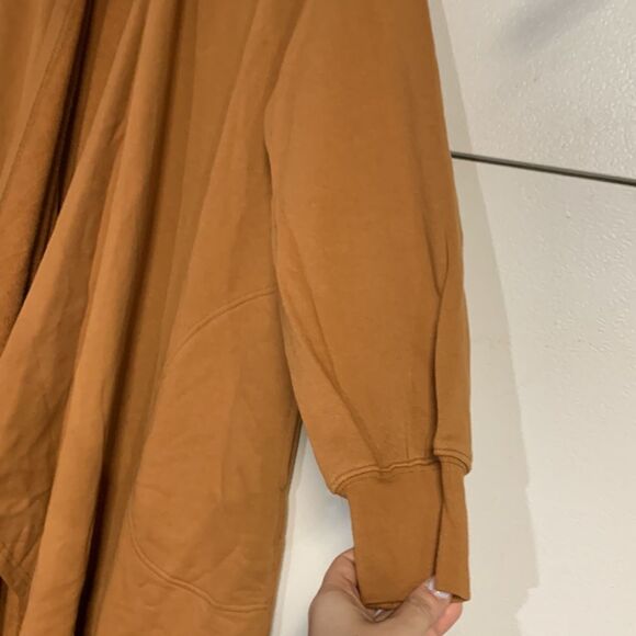 FREE PEOPLE BEACH DUSTER CARDIGAN ORANGE MEDIUM/LARGE NEW WITH TAGS - Picture 4 of 7